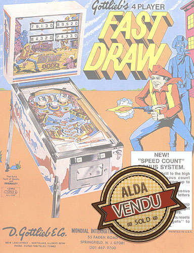 Flipper Fast Draw chez Alda.fr