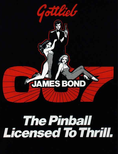 Flipper de collection James Bond 007 Licensed to Kill Gottlieb chez Alda-jeux.fr